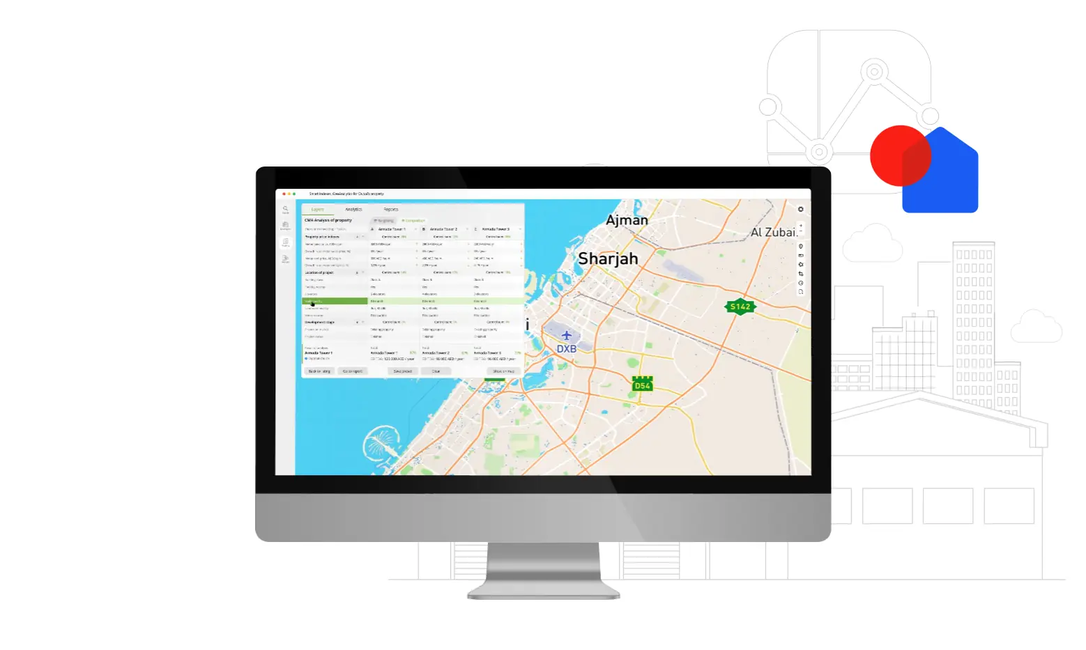 CMA analysis of real estate in Dubai, UAE