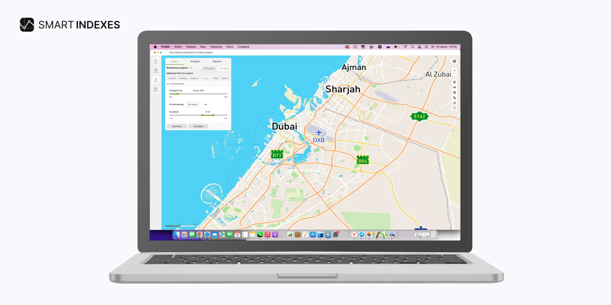 Preview of product GeoAnalytics by Smart Indexes