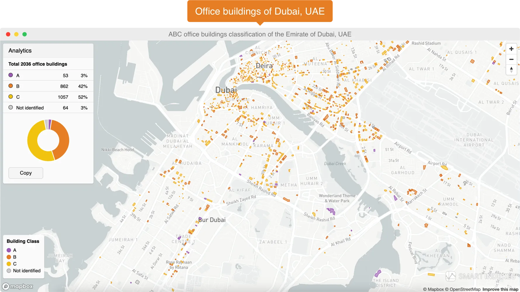 Geoanalytics for Business: Classification of Office Buildings in the Emirate of Dubai