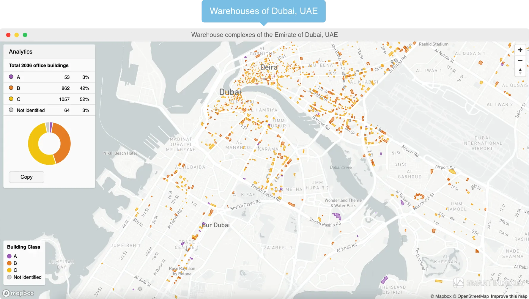 Geoanalytics for Business: Warehouse Complexes of the Emirate of Dubai